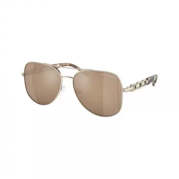 Michael Kors Damen-Sonnenbrille MK11210147P58 (58/15/140 mm) Polarisiert Graue Gläser, Schwarzes Acetat-Gestell