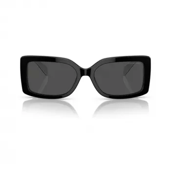 Michael Kors Hvar MK21653920875 Damen-Sonnenbrille, dunkle Schildpatt-Fassung, braunes Gradient-Glas, 56-17-140 mm