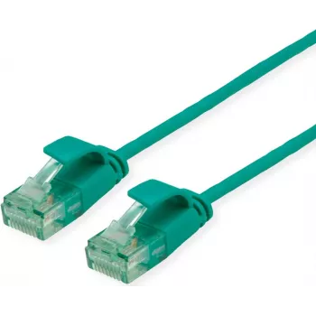 ROLINE RM UTP Patchkabel Cat.6A/Class EA SLIM Grün 0,15m 21.45.3430