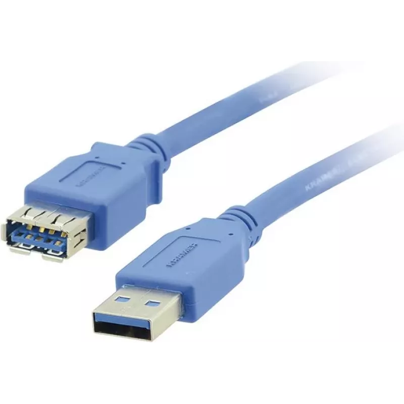 Kramer Electronics USB-A Stecker auf USB-A Buchse 3.0 Verlängerungskabel 1,6 m Schwarz (96-02310006)