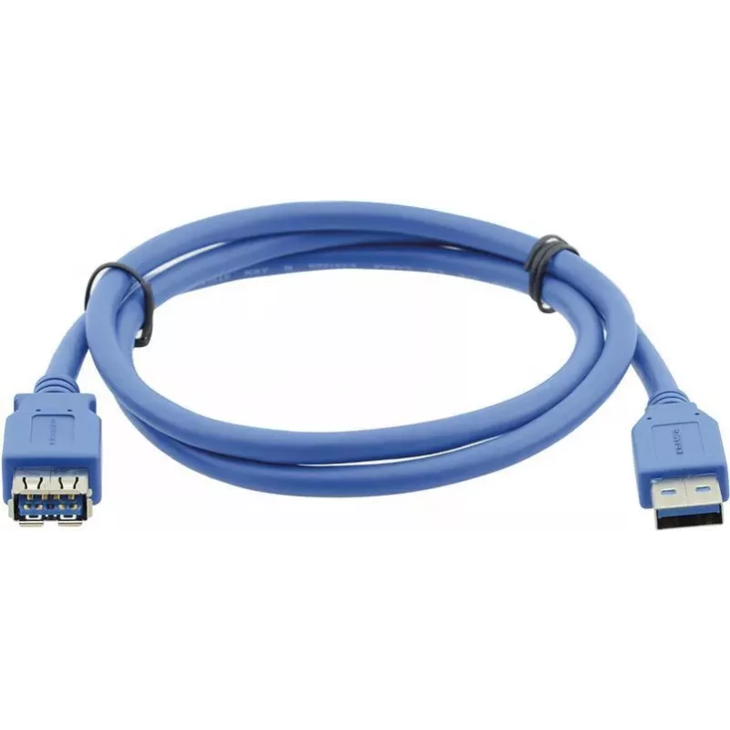 Kramer Electronics USB-A Stecker auf USB-A Buchse 3.0 Verlängerungskabel 1,6 m Schwarz (96-02310006)