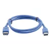 Kramer Electronics USB-A Stecker auf USB-A Buchse 3.0 Verlängerungskabel 1,6 m Schwarz (96-02310006)