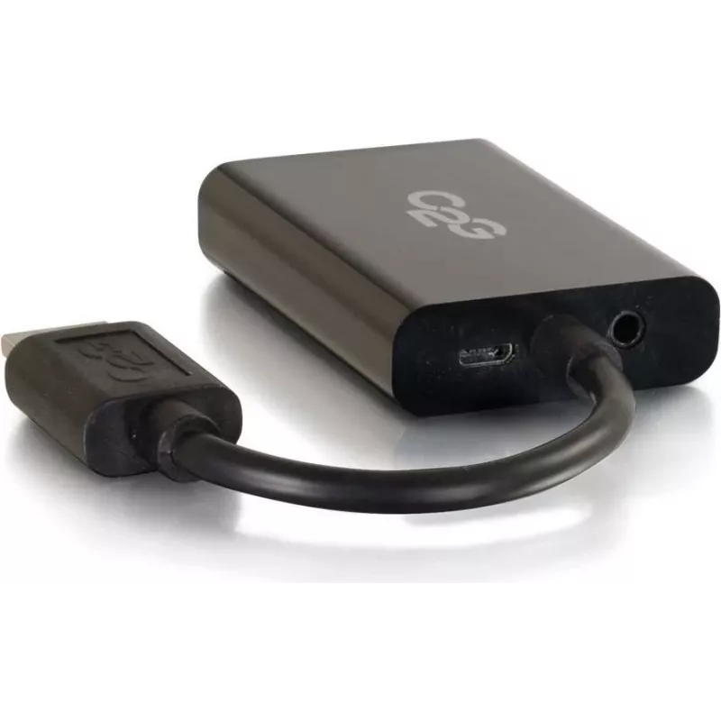 C2G HDMI-auf-VGA-Dongle mit Stromversorgung und 3,5-mm-Audio 80501