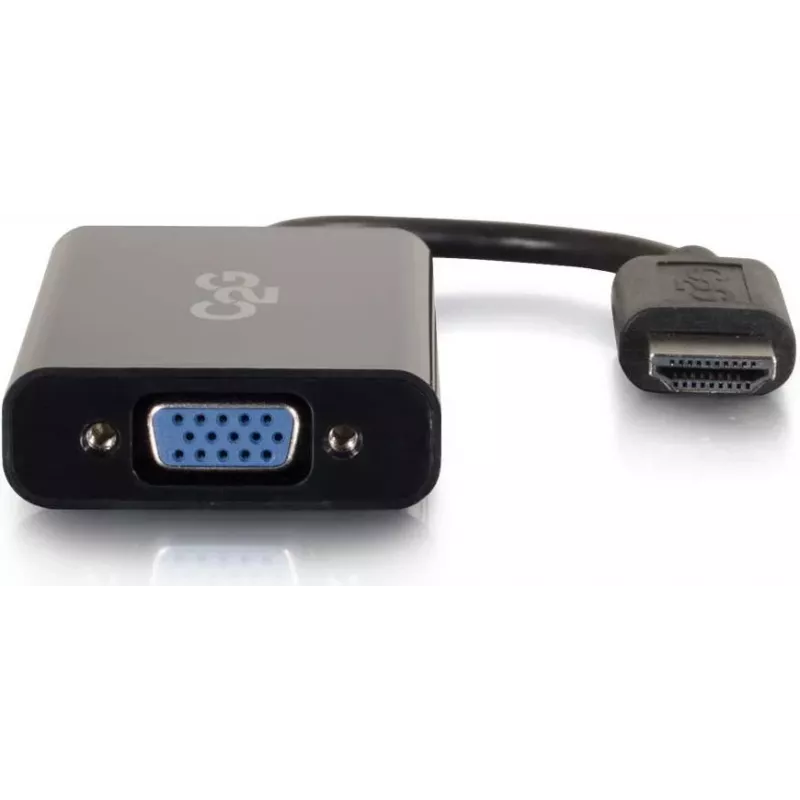 C2G HDMI-auf-VGA-Dongle mit Stromversorgung und 3,5-mm-Audio 80501