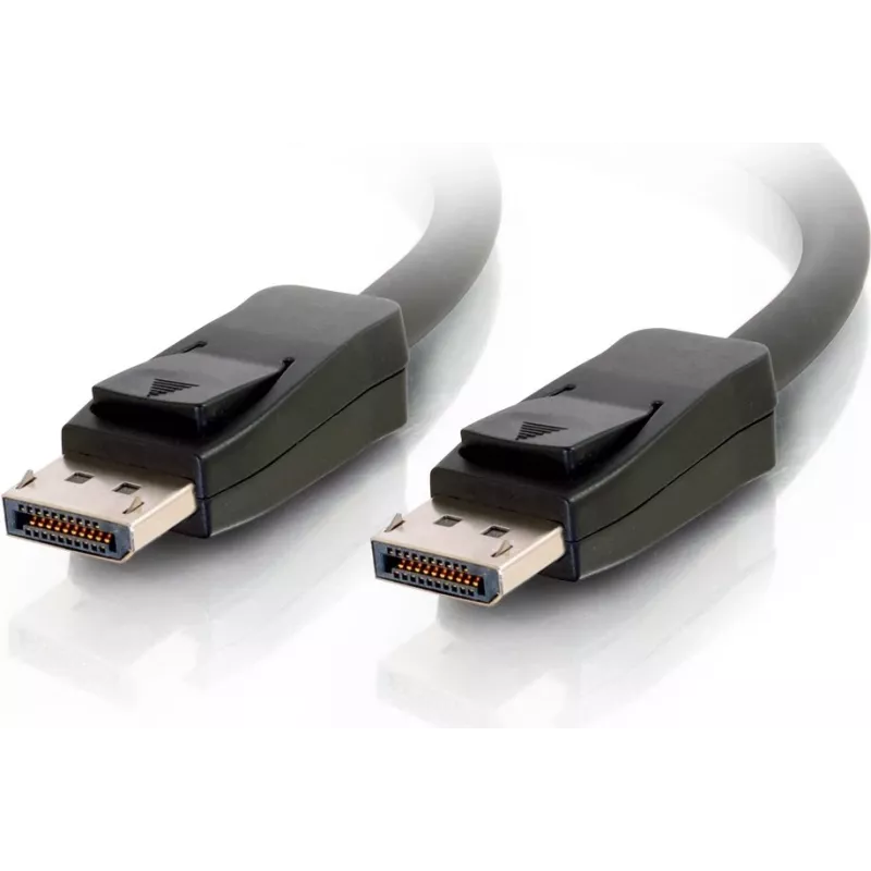 C2G 10,0 m DisplayPort-Kabel mit Verriegelung, Stecker-Stecker, 4K 60Hz, Schwarz 84405