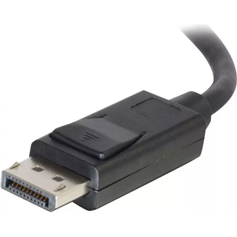 C2G 10,0 m DisplayPort-Kabel mit Verriegelung, Stecker-Stecker, 4K 60Hz, Schwarz 84405
