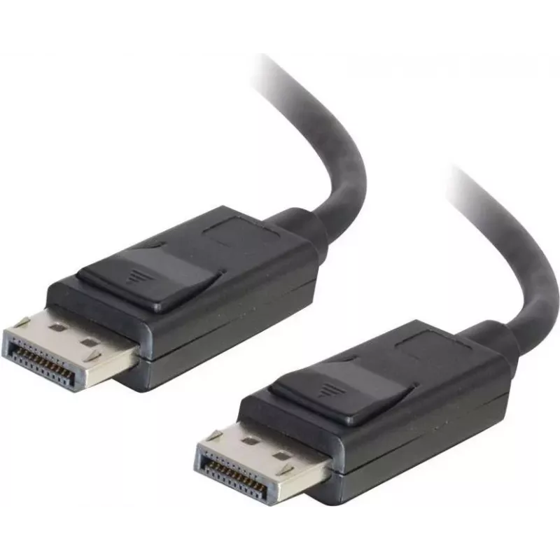 C2G 10,0 m DisplayPort-Kabel mit Verriegelung, Stecker-Stecker, 4K 60Hz, Schwarz 84405