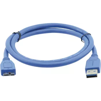 Kramer C-USB3/MICROB USB 3.2 Gen 1 Kabel, USB-A auf Micro-USB B, 1,8 m, Blau 96-02356006