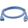 Kramer C-USB3/MICROB USB 3.2 Gen 1 Kabel, USB-A auf Micro-USB B, 1,8 m, Blau 96-02356006