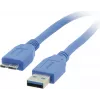 Kramer C-USB3/MICROB USB 3.2 Gen 1 Kabel, USB-A auf Micro-USB B, 1,8 m, Blau 96-02356006