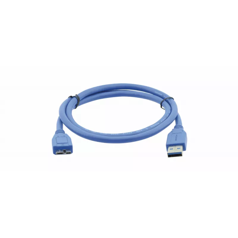 Kramer C-USB3/MICROB USB 3.2 Gen 1 Kabel, USB-A auf Micro-USB B, 1,8 m, Blau 96-02356006