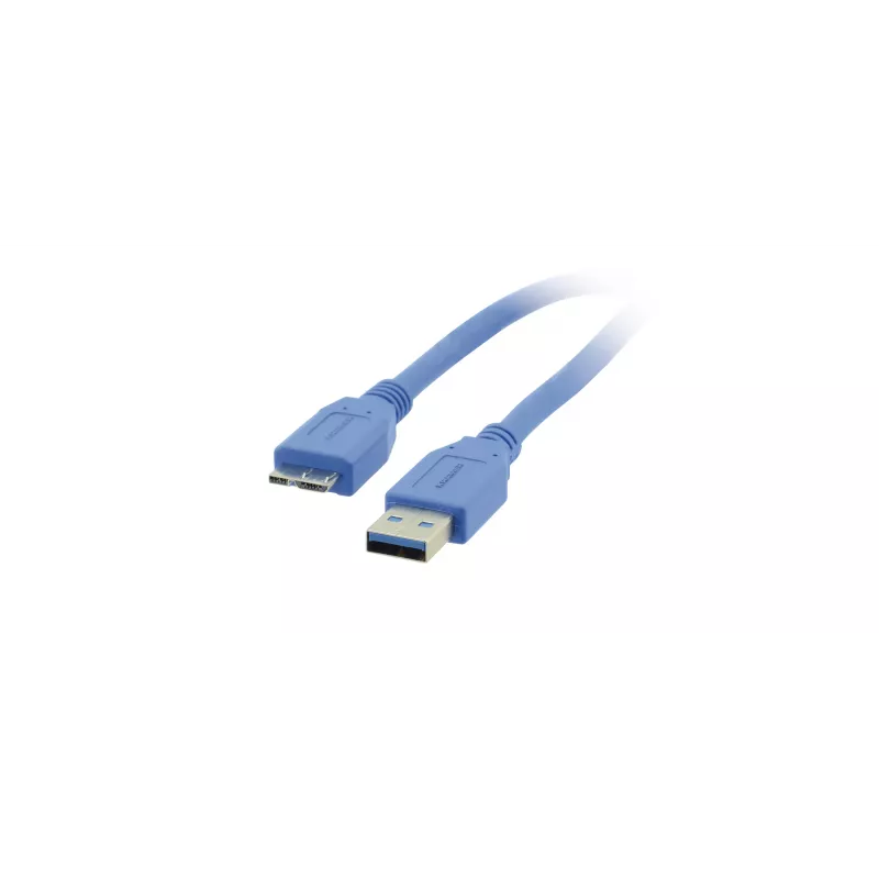 Kramer C-USB3/MICROB USB 3.2 Gen 1 Kabel, USB-A auf Micro-USB B, 1,8 m, Blau 96-02356006