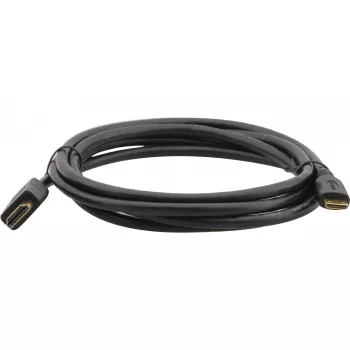Kramer C-HM/HM/A-C-6 High-Speed-HDMI-Kabel mit Ethernet, Mini HDMI Typ C Stecker auf HDMI Typ A Stecker, 1,8 m, Schwarz 97-01115006