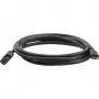 Kramer C-HM/HM/A-C-6 High-Speed-HDMI-Kabel mit Ethernet, Mini HDMI Typ C Stecker auf HDMI Typ A Stecker, 1,8 m, Schwarz 97-01115006