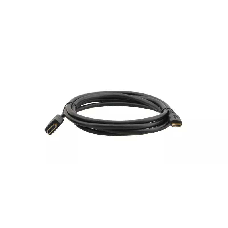 Kramer C-HM/HM/A-C-6 High-Speed-HDMI-Kabel mit Ethernet, Mini HDMI Typ C Stecker auf HDMI Typ A Stecker, 1,8 m, Schwarz 97-01115006