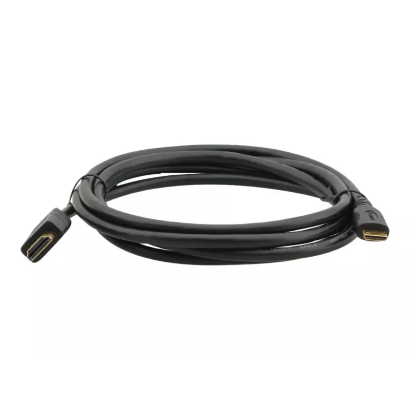 Kramer C-HM/HM/A-C-6 High-Speed-HDMI-Kabel mit Ethernet, Mini HDMI Typ C Stecker auf HDMI Typ A Stecker, 1,8 m, Schwarz 97-01115006