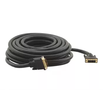 Kramer C-DM/DM/XL Serie DVI-D Single Link Kabel, DVI-D Stecker zu DVI-D Stecker, 10,6 m, Schwarz, Rändelschrauben (94-0111035)