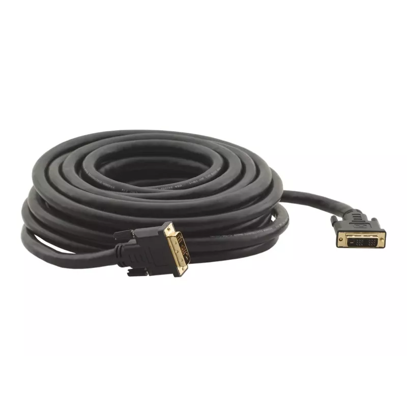 Kramer C-DM/DM/XL Serie DVI-D Single Link Kabel, DVI-D Stecker zu DVI-D Stecker, 10,6 m, Schwarz, Rändelschrauben (94-0111035)