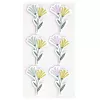 Artoz 3D Blumen Papieraufkleber, 6 Stück, selbstklebend, verschiedene Blumenmotive zum Basteln, Scrapbooking, Kartenbasteln, Dekorieren, mehrfarbig, matte Oberfläche 185600-222