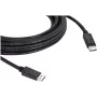 Kramer C-DP-50 DisplayPort-Kabel 15,2m 4K Schwarz verriegelt 97-0617050