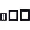 Kramer Electronics RC-206/RC-306 EU Panel Set 80/86 (B) – Schwarzes Rahmen- und Frontplatten-Set für EU-Version des RC-206/RC-306 30-00020599