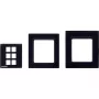 Kramer Electronics RC-206/RC-306 EU Panel Set 80/86 (B) – Schwarzes Rahmen- und Frontplatten-Set für EU-Version des RC-206/RC-306 30-00020599