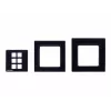 Kramer Electronics RC-206/RC-306 EU Panel Set 80/86 (B) – Schwarzes Rahmen- und Frontplatten-Set für EU-Version des RC-206/RC-306 30-00020599
