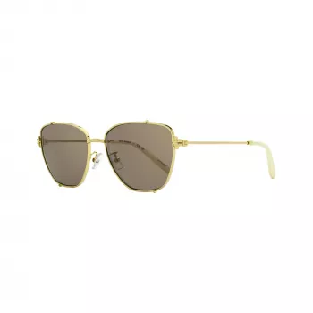 Tory Burch Damen TY6105 eckige Sonnenbrille, dunkel Havanna Rahmen, braun Gradient Gläser, 55mm TY6105-32787N