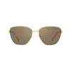 Tory Burch Damen TY6105 eckige Sonnenbrille, dunkel Havanna Rahmen, braun Gradient Gläser, 55mm TY6105-32787N