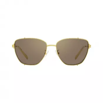 Tory Burch Damen TY6105 eckige Sonnenbrille, dunkel Havanna Rahmen, braun Gradient Gläser, 55mm TY6105-32787N