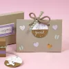 Artoz Papier-Geschenkanhänger Braun Weiß Hangtag Set Kraft Rund 6,5 cm 6 Stk. (144500-255)