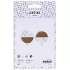 Artoz Papier-Geschenkanhänger Braun Weiß Hangtag Set Kraft Rund 6,5 cm 6 Stk. (144500-255)