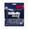 Gillette Blue II Einwegrasierer für Männer, 20 Stück, Zwillingsklingen mit Lubrastrip 7702018466757