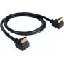 Kramer C-HM/RA2-3 High-Speed HDMI-Kabel mit Ethernet, gewinkelt zu gewinkelt, 0,9 m, Grau, 4K-Unterstützung 97-0144003