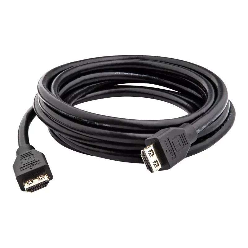 Kramer C-HMU-3 Ultra High Speed HDMI-Kabel mit Ethernet, 0,9 m, verriegelbare Stecker, Schwarz, 8K 60 Hz 97-0102003