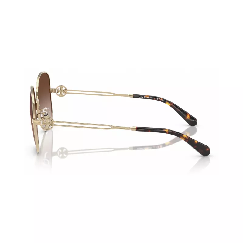 Tory Burch TY6112-334613 Damen-Sonnenbrille Butterfly Dark Havana Braun Gradient 56/16/140 mm
