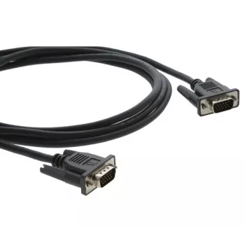 Kramer C-MGM/MGM-6 VGA-Kabel, HD-15 Stecker auf HD-15 Stecker, 1,8 m, angespritzt, Schwarz 92-7201006