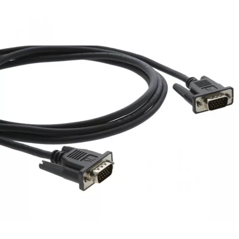 Kramer C-MGM/MGM-6 VGA-Kabel, HD-15 Stecker auf HD-15 Stecker, 1,8 m, angespritzt, Schwarz 92-7201006