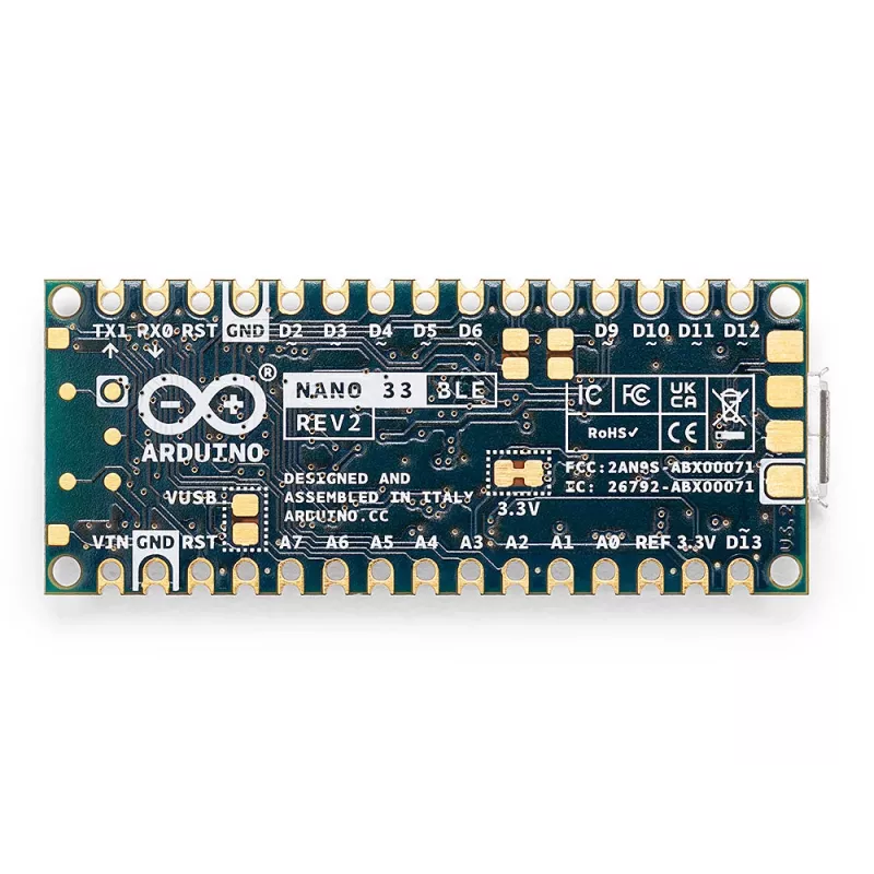 Arduino Nano 33 BLE Rev2 Board ABX00071 mit nRF52840 Cortex-M4 und BLE 5.0