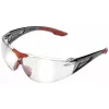 Honeywell AIDC 1035641 Schutzbrille Klare Gläser, Roter Rahmen