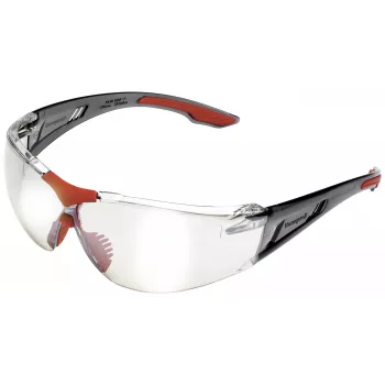 Honeywell AIDC 1035641 Schutzbrille Klare Gläser, Roter Rahmen