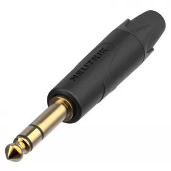 Neutrik NP3XX-AU-0 1/4 inch TRS Klinkenstecker mit vergoldeten Kontakten