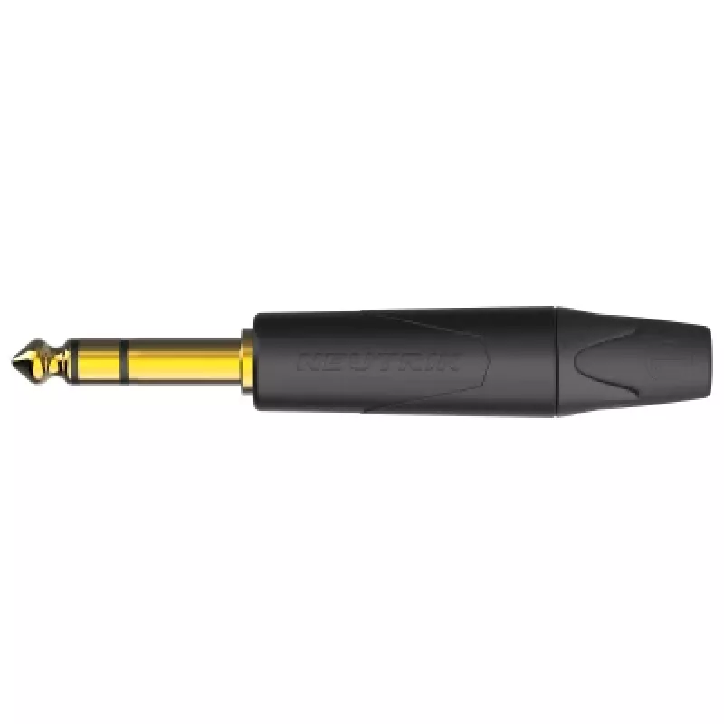 Neutrik NP3XX-AU-0 1/4 inch TRS Klinkenstecker mit vergoldeten Kontakten