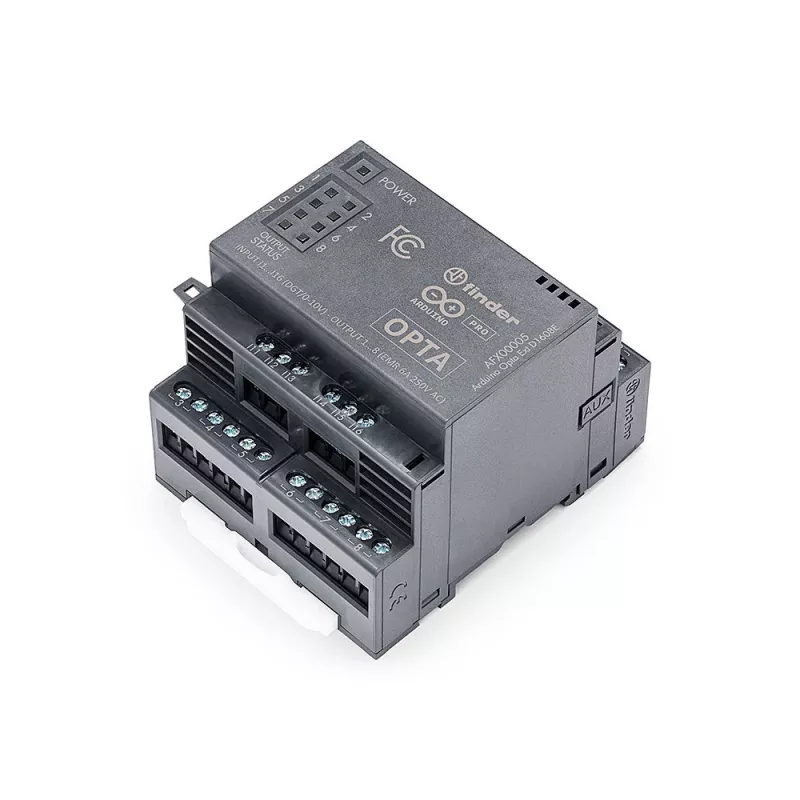 Arduino Pro Opta Ext D1608E Erweiterungsmodul, 16 programmierbare Spannungseingänge, 8 elektromechanische Relais 250 V AC 6 A (AFX00005)