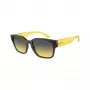 Arnette AN4325-27862Q Unisex eckige Sonnenbrille, graues Gestell, graue Polycarbonat-Gläser, 54-19-145 mm