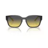 Arnette AN4325-27862Q Unisex eckige Sonnenbrille, graues Gestell, graue Polycarbonat-Gläser, 54-19-145 mm