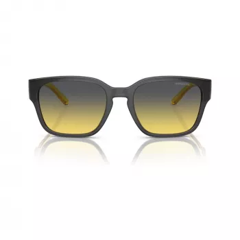 Arnette AN4325-27862Q Unisex eckige Sonnenbrille, graues Gestell, graue Polycarbonat-Gläser, 54-19-145 mm