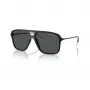Armani Exchange Herren AX4150SU Sonnenbrille, schwarzes Gestell, graue Gläser, 59/15/145 mm AX4150SU80588