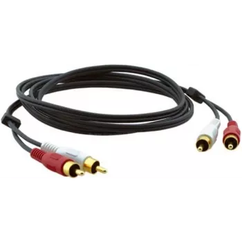 Kramer C-2RAM/2RAM-1 RCA Stecker auf RCA Stecker Koaxial-Audiokabel 0,3m Schwarz 95-0202001