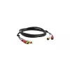 Kramer C-2RAM/2RAM-1 RCA Stecker auf RCA Stecker Koaxial-Audiokabel 0,3m Schwarz 95-0202001